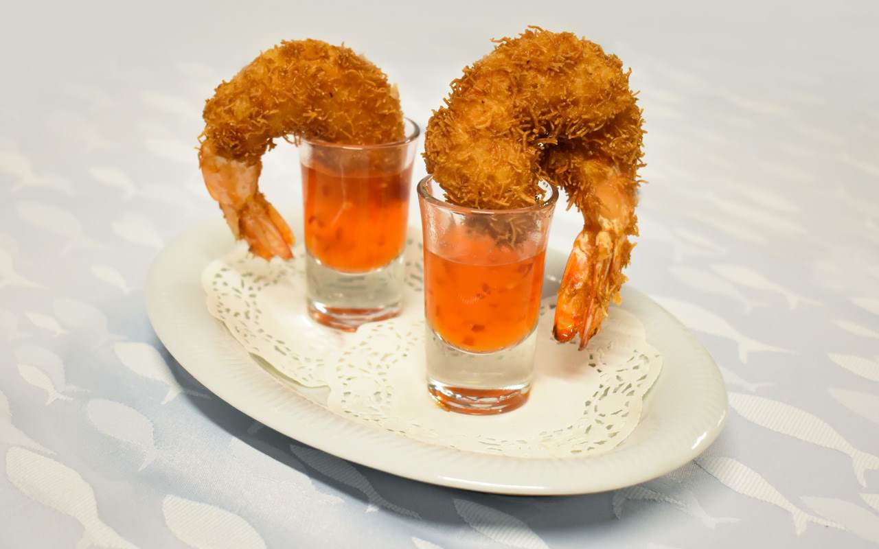 SHRIMP WRAPPED WITH KADAYIF