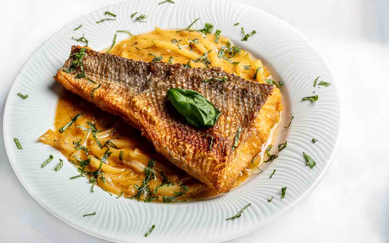 DELIGHTFUL SEA BASS WITH BASIL