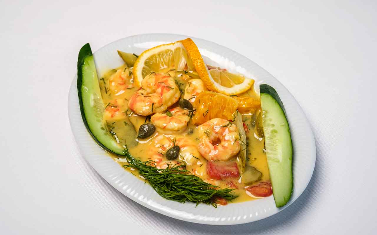 SHRIMP WITH ORANGE